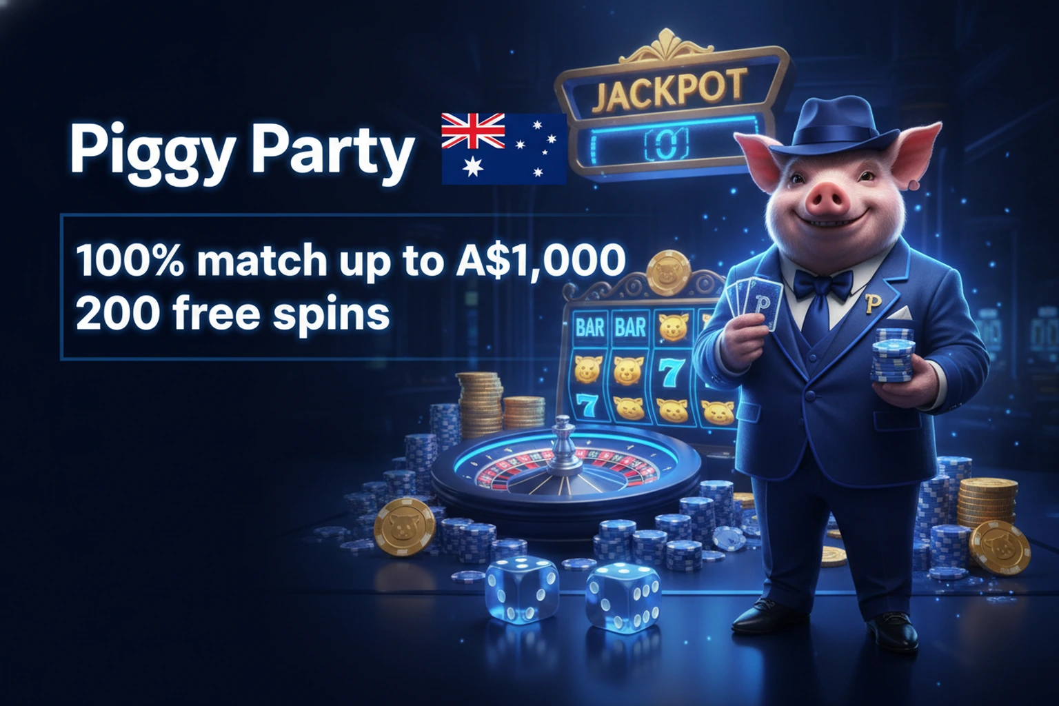 Piggy Party Australia Online Casino Slots Live Dealer Sports Betting